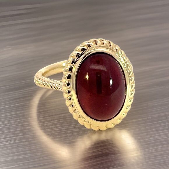 Natural Solitaire Spessartite Garnet Ring 14k 8.08 Cts Certified $3,150 310586 - Picture 1 of 14